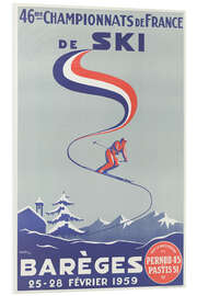 Hartschaumbild 46. Französische Skimeisterschaften (Französisch)