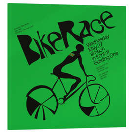 Acrylglasbild Bike race 1981 - Vintage Advertising Collection
