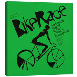 Leinwandbild Bike race 1981 - Vintage Advertising Collection