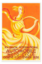Wandbild XVe Salon International Automobile, Moto-Cycle, Genève, 1938 - Vintage Advertising Collection