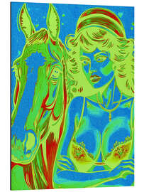 Tableau en aluminium Horse Power - Samantha Oliver