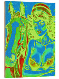 Holzbild Pferdestärken - Samantha Oliver