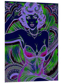 Hartschaumbild Schlangendame