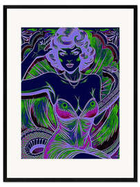 Gerahmter Kunstdruck Schlangendame