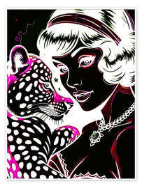 Poster Leopardendame II