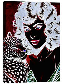 Leinwandbild Leopardendame I - Samantha Oliver