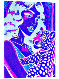 Acrylglasbild Jaguardame - Samantha Oliver