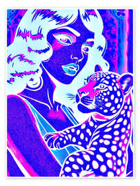 Wandbild Jaguardame - Samantha Oliver