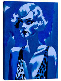 Leinwandbild Lady In Blue - Samantha Oliver