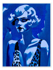 Wandbild Lady In Blue - Samantha Oliver