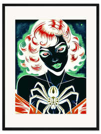 Gerahmter Kunstdruck Spinnenmädchen