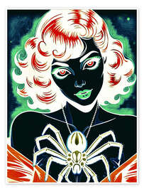 Poster Spinnenmädchen