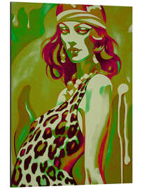 Alubild Hippie-Mädchen