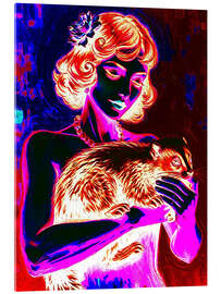 Stampa su vetro acrilico Skunk Lady - Samantha Oliver