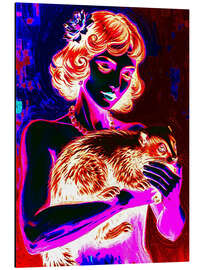 Alubild Stinktier-Lady - Samantha Oliver