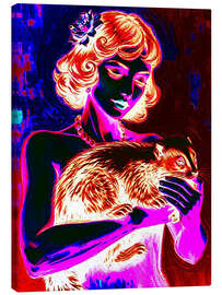 Leinwandbild Stinktier-Lady - Samantha Oliver