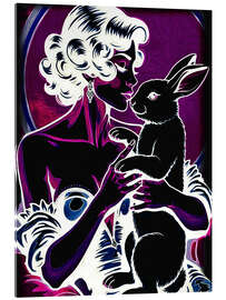 Acrylglasbild Lady Purple Magic