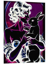 Hartschaumbild Lady Purple Magic