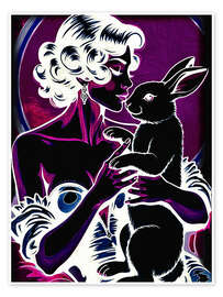Wandbild Lady Purple Magic - Samantha Oliver