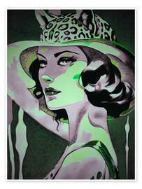 Wandbild Lady Vintage - Samantha Oliver