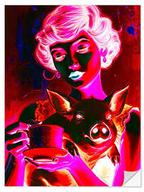 Wandsticker Teeparty