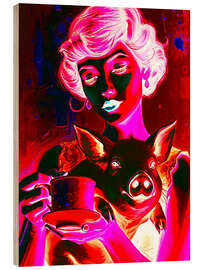 Holzbild Teeparty - Samantha Oliver