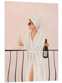 Hartschaumbild Morgenwein II