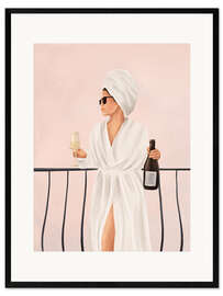 Gerahmter Kunstdruck Morgenwein II