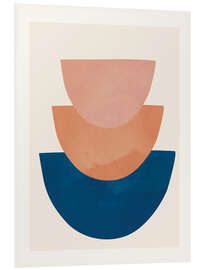 Hartschaumbild Set Line Flow I