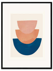 Gerahmter Kunstdruck Set Line Flow I