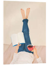 Acrylglasbild Morgenlektüre