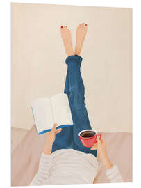 Hartschaumbild Morgenlektüre