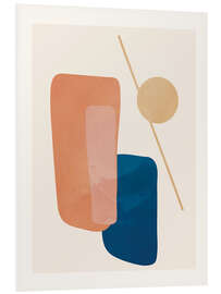 Hartschaumbild Set Line Flow III