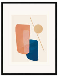 Gerahmter Kunstdruck Set Line Flow III