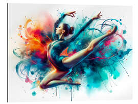 Gallery Print Aquarell-Turnerin in dynamischer Pose