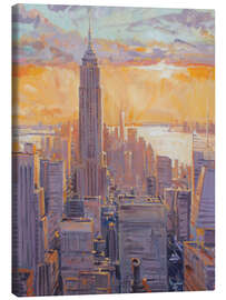Leinwandbild Manhatten Sunset - Paul Simmons