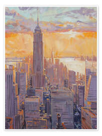 Wandbild Manhatten Sunset - Paul Simmons