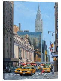 Leinwandbild New Yorker Taxis an der Grand Central Station - Paul Simmons