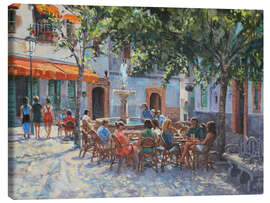 Leinwandbild Spanische Café-Szene - Paul Simmons