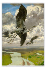 Wandbild Wundersame Vögel - Hans Thoma