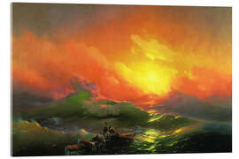 Acrylglasbild Die neunte Welle, 1850 - Ivan Konstantinovich Aivazovsky