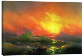 Leinwandbild Die neunte Welle, 1850 - Ivan Konstantinovich Aivazovsky