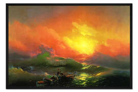 Gerahmter Kunstdruck Die neunte Welle, 1850 - Ivan Konstantinovich Aivazovsky