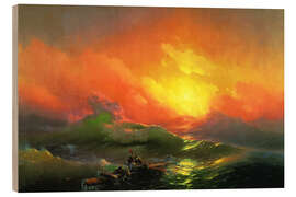 Holzbild Die neunte Welle, 1850