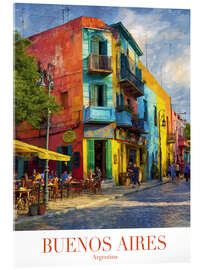 Acrylglasbild Buenos Aires, Argentinien, Reisekunst