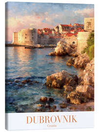 Leinwandbild Dubrovnik, Kroatien, Reisekunst - TAlex