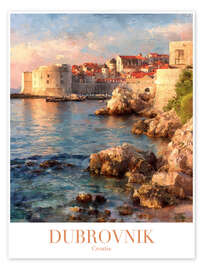 Wandbild Dubrovnik, Kroatien, Reisekunst - TAlex
