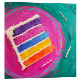 Acrylglasbild Geburtstagskuchen