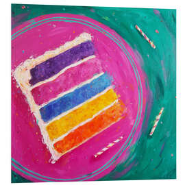 Hartschaumbild Geburtstagskuchen - Dawn Underwood