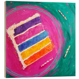 Holzbild Geburtstagskuchen